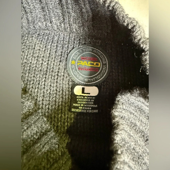 PACO RABANNE SPORT Men’s Y2K gray mock neck sweater size XL. - Picture 11 of 14
